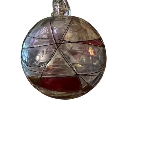 PartyLite Mosaic Glass Globe Ornament P7039 – Hand Blown Romania - Picture 3 of 9
